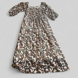 Baum und Pferdgarten animal print midi length square neck Tent Dress size XS